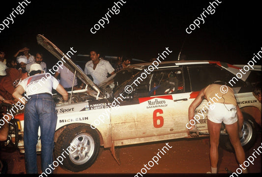 1983 Safari 6 Hannu Mikkola, Arne Hertz Audi Quattro A1 night service (courtesy Roger Swan)  (23)