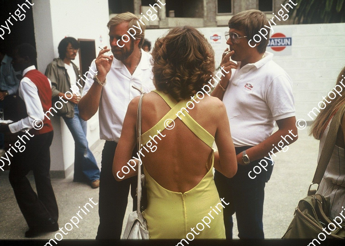 1983 Safari lady back, Seppo Harjanne left, Timo Salonen right (courtesy Roger Swan) (596)