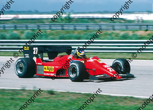 1984 Brazilian GP Michele Alboreto  Ferrari 126C4