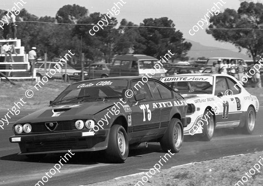 1984 Killarney Gp1 5 Leon de Kock Alfa GTV3000 11 Clarry Taylor Mazda Capella (Colin Watling Photographic) (1)