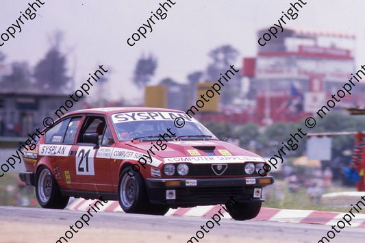 1984 Kya 1000 21 Paul Moni, Mick Formato Alfa GTV6 (Courtesy Roger Swan)  (4)