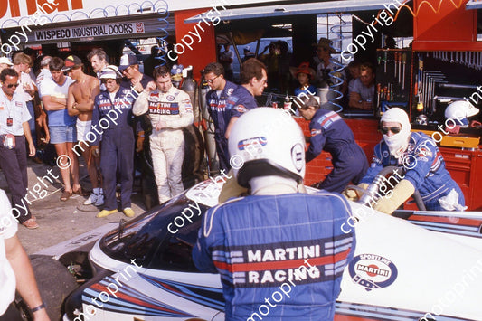 1984 Kya 1000 Lancia pit stop Bob Wollek behind car (Courtesy Roger Swan) (168)