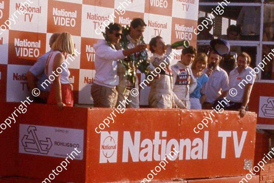 1984 Kya 1000 Podium  Patrrese, Nannini, Wollek, Barilla (Courtesy Roger Swan) (1)