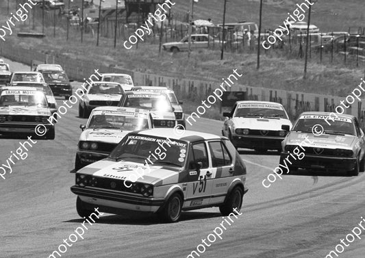 1984 Kya Gp1 51 Geoff Mortimer Golf 56 Tony Troskie Mazda (Colin Watling Photographic) (4)