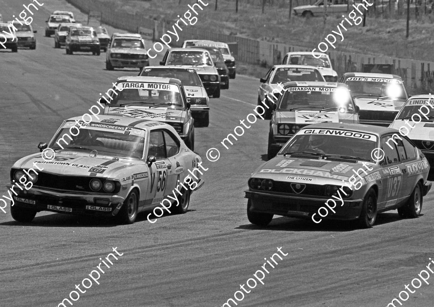 1984 Kya Gp1 56 Tony Troskie Mazda 37 Paul Moni Alfa (Colin Watling Photographic) (5)