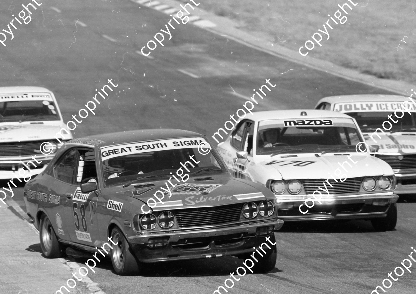1984 Kya Gp1 58 Johnny Smith confirm 70 Bobby Scott Mazdas (Colin Watling Photographic) (14) (1)