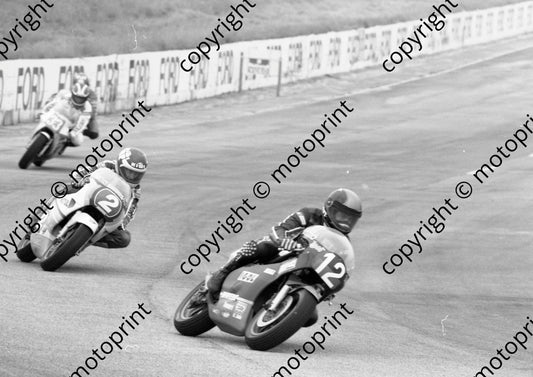 1984 SA GP 250 12 Patrick Fernandez Yamaha  2 Christian Sarron Yamaha 33 Sito Pons (Colin Watling Photographic) (116)