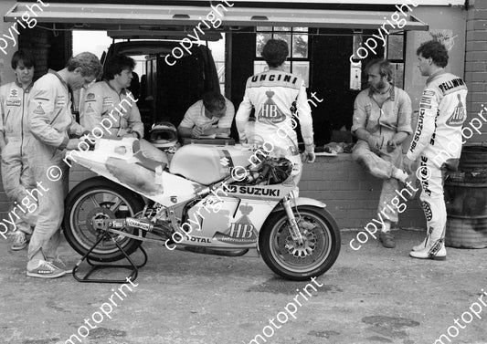 1984 SA GP 500 10 Franco Uncini15Sergio Pellandini  (Colin Watling Photographic) (133)