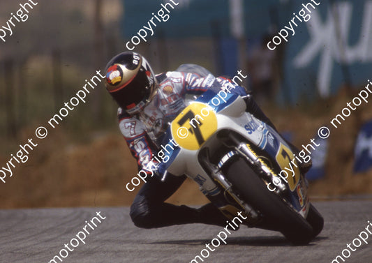 1984 SA GP 500 7 Barry Sheene Suzuki (Colin Watling Photographic) (5)