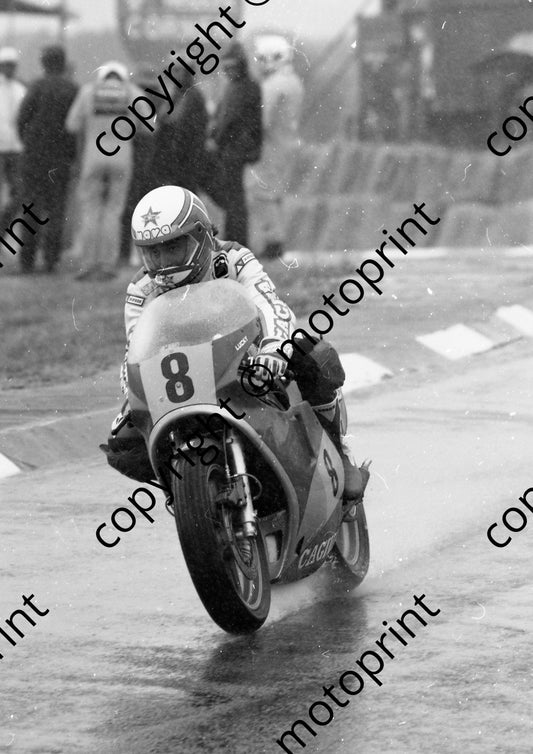 1984 SA GP 500 8 Marco Lucchinelli Cagiva (Colin Watling Photographic) (84)