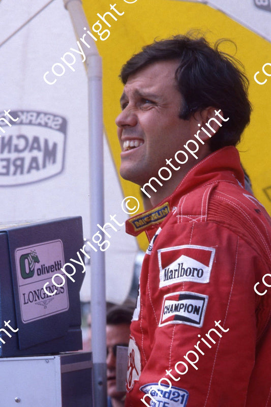 1984 SA GP Patrick Tambay  (permission Malcolm Sampson Motorsport Photography)