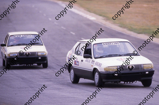 1984 SL Alfa Tfy celeb race Anneline Kriel-Kerzner (courtesy Roger Swan) 155