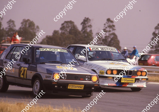 1984 Welkom Stannic B27 Sarel vd Merwe Golf, Robby Smith BMW (Colin Watling Photographic) (1)