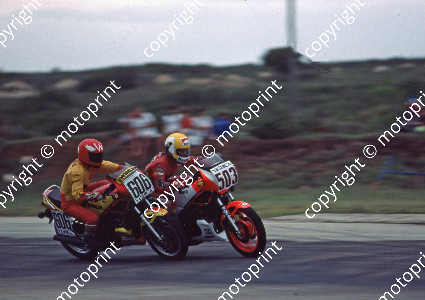 1985 Aldo MC 606 Warren Bristol Yamaha RZ350  503 Russell Wood Yamaha 350LC(Colin Watling Photographic) 322 (2)