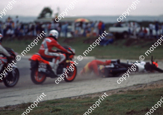 1985 Aldo MC 606 Warren Bristol Yamaha RZ350  503 Russell Wood Yamaha 350LC(Colin Watling Photographic) 322 (5)
