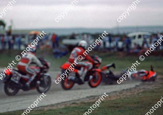 1985 Aldo MC 606 Warren Bristol Yamaha RZ350  503 Russell Wood Yamaha 350LC(Colin Watling Photographic) 322 (6)