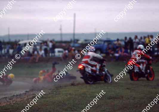 1985 Aldo MC 606 Warren Bristol Yamaha RZ350  503 Russell Wood Yamaha 350LC(Colin Watling Photographic) 322 (7)