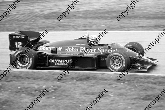 1985 Brands European GP 12 Ayrton Senna Lotus Renault 97T (Colin Watling Photographic) (157)