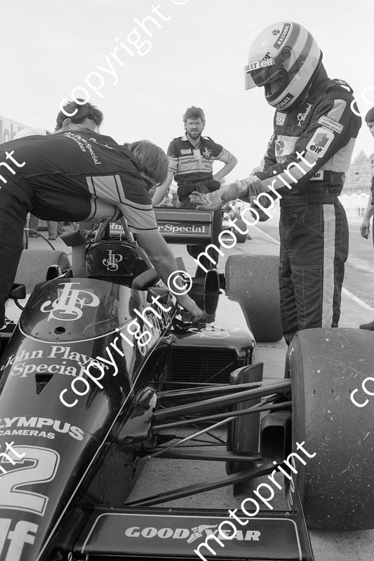 1985 Brands European GP 12 Ayrton Senna Lotus Renault 97T (Colin Watling Photographic) (159)