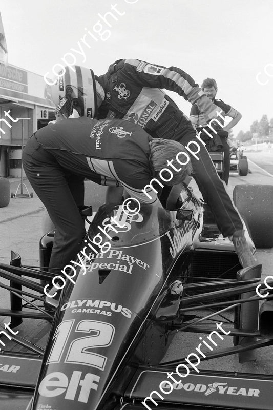 1985 Brands European GP 12 Ayrton Senna Lotus Renault 97T (Colin Watling Photographic) (161)