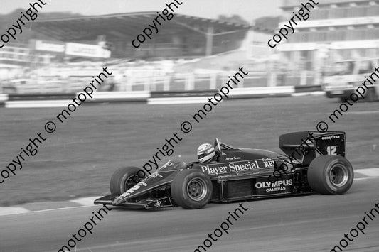 1985 Brands European GP 12 Ayrton Senna Lotus Renault 97T (Colin Watling Photographic) (165)