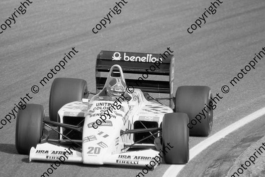 1985 Brands European GP 20 Piercarlo Ghinzani  Toleman TG185 (Colin Watling Photographic) (28)