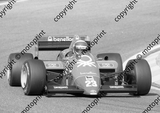 1985 Brands European GP 23 Eddie Cheever Alfa 184T (Colin Watling Photographic) (217)