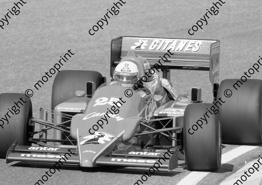 1985 Brands European GP 25 Andrea de Cesaris Ligier Renault JS25 (Colin Watling Photographic) (210)