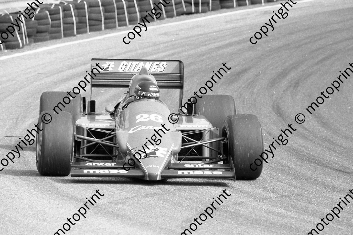 1985 Brands European GP 26 Jacques Laffite Ligier Renault JS25 (Colin Watling Photographic) (220)