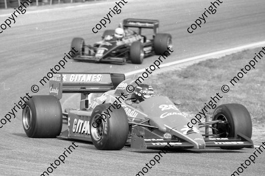 1985 Brands European GP 26 Jacques Laffite Ligier Renault JS25 (Colin Watling Photographic) (228)