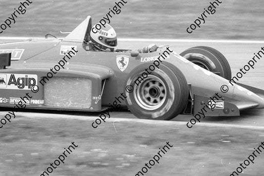 1985 Brands European GP 27 Michele Alboreto Ferrari 156-85 (Colin Watling Photographic) (225)