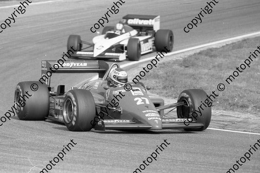 1985 Brands European GP 27 Michele Alboreto Ferrari 156-85 (Colin Watling Photographic) (227)