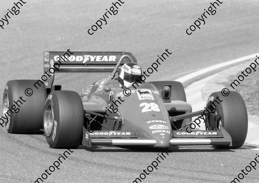 1985 Brands European GP 28 Stefan Johannson Ferrari 156-85 (Colin Watling Photographic) (107)