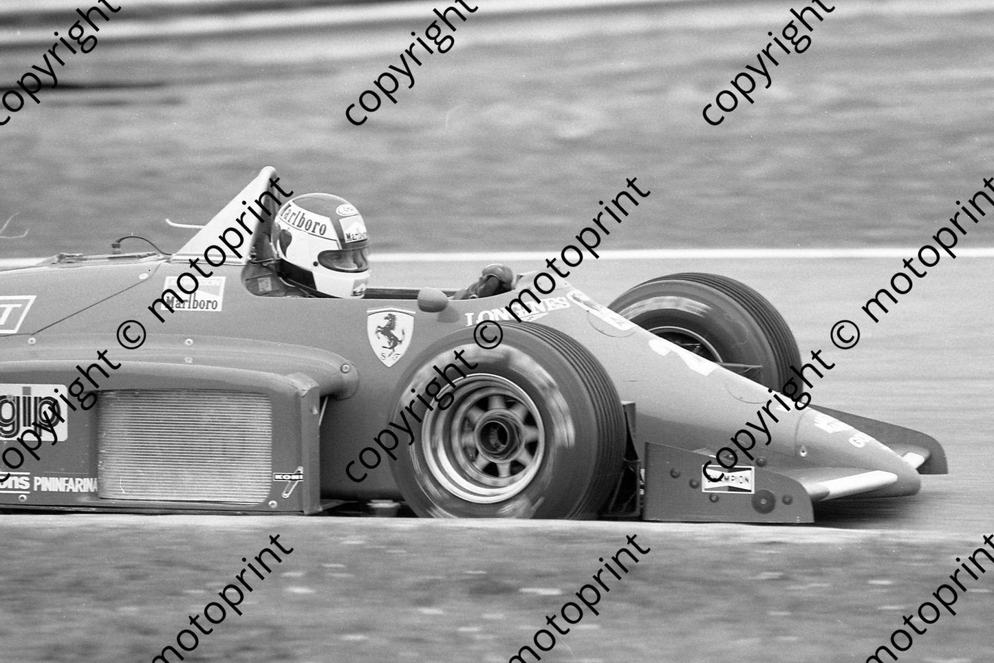 1985 Brands European GP 28 Stefan Johannson Ferrari 156-85 (Colin Watling Photographic) (120)