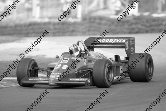 1985 Brands European GP 28 Stefan Johannson Ferrari 156-85 (Colin Watling Photographic) (130)