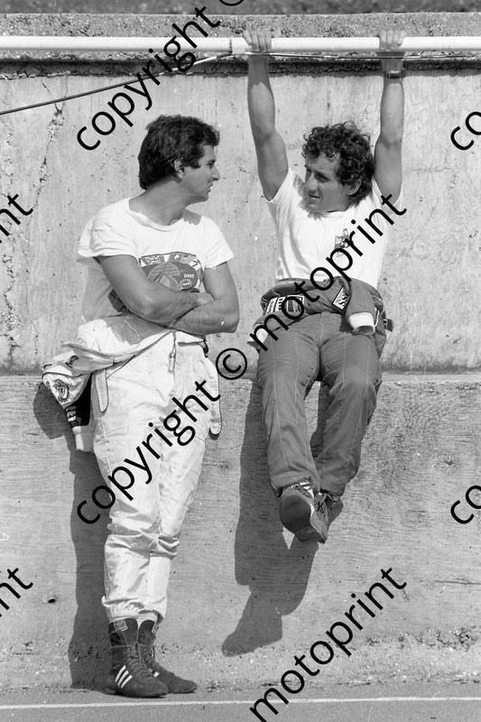 1985 Brands European GP 2 Alain Prost 7 Nelson Piquet (Colin Watling Photographic) (114)