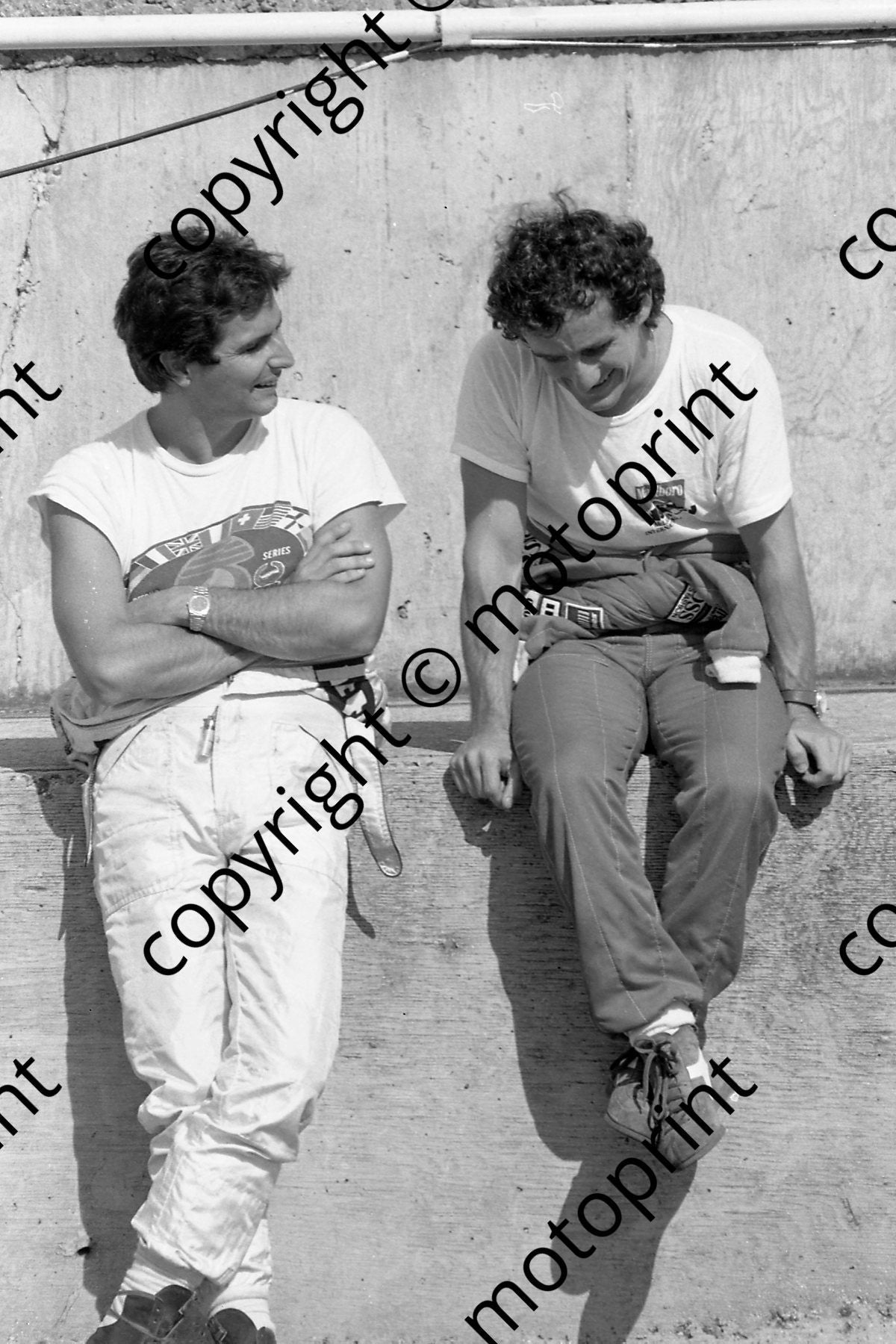 1985 Brands European GP 7  Nelson Piquet, Alain Prost (Colin Watling Photographic) (96)
