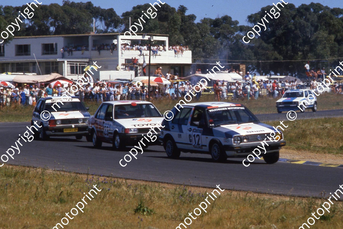 1985 Castrol 6 hr Nov 12 Golf GTi Peter Lanz Michael Briggs_ 23 Sprinter GLi M White Damseaux (courtesy Roger Swan) (14)