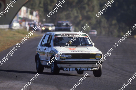 1985 Castrol 6 hr Nov 19 Golf GTi John Gibb Len Booysen (courtesy Roger Swan) (1)