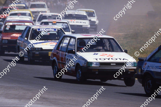 1985 Castrol 6 hr Nov 1st lap 25 G Mann P Alterskye_ 26 B Sim, Deon Joubert (courtesy Roger Swan)(34)