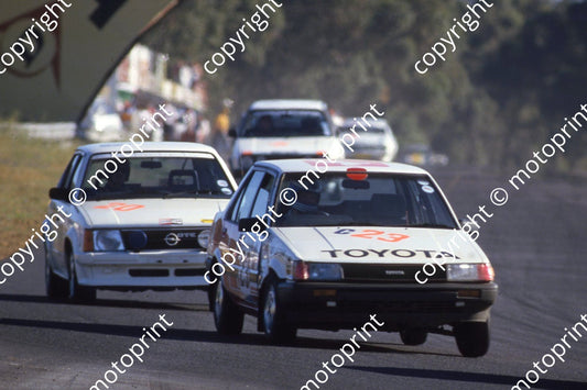 1985 Castrol 6 hr Nov 20 Kadett GTE Robert Meyer Ian Herald_ 23 Toyota Sprinter Gle Mike White Serge Damseaux (courtesy Roger Swan) (10)