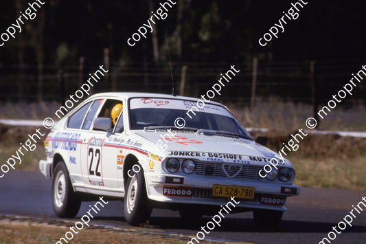 1985 Castrol 6 hr Nov 22 Alfa GTV 2000 Nick Mauerberger Maxie Jonker (courtesy Roger Swan) (2)