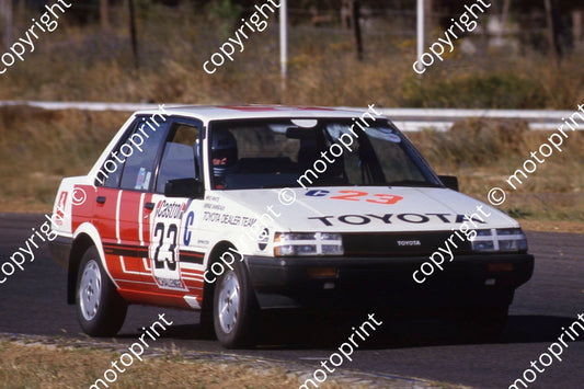 1985 Castrol 6 hr Nov 23 Toyota Sprinter Gle Mike White Serge Damseaux (courtesy Roger Swan)(4)