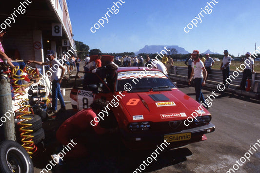 1985 Castrol 6 hr Nov 8 Alfa GTV6 Matthew Henning Johan van der Merwe (courtesy Roger Swan) (1)