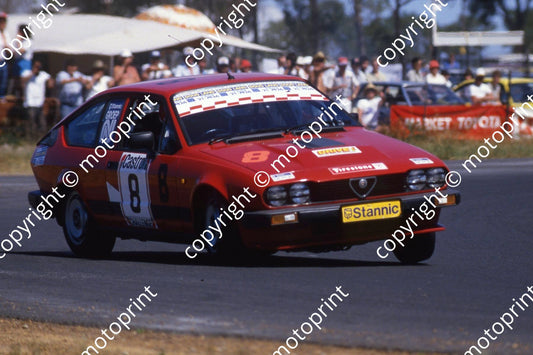 1985 Castrol 6 hr Nov 8 Alfa GTV6 Matthew Henning Johan van der Merwe  (courtesy Roger Swan)(2)