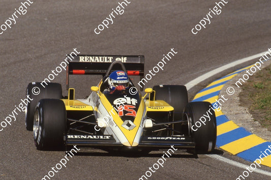 1985 Dutch GP 15 Patrick Tambay Renault RE60B (Colin Watling Photographic) (24)