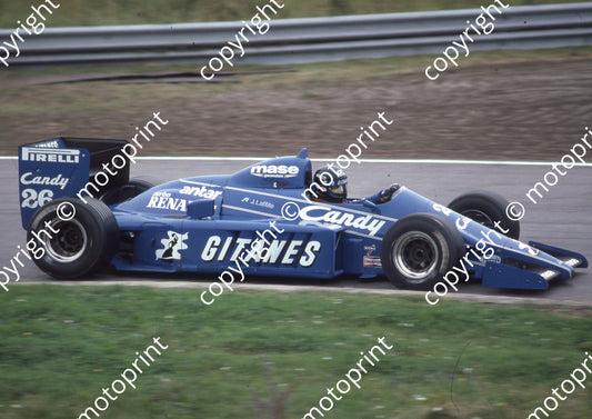 1985 Dutch GP 26 Jacque Laffite Ligier Renault JS25 (Colin Watling Photographic) (148)