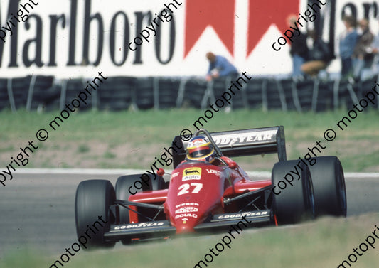 1985 Dutch GP 27 Michele Alboreto Ferrari 156-85 (Colin Watling Photographic) (40)