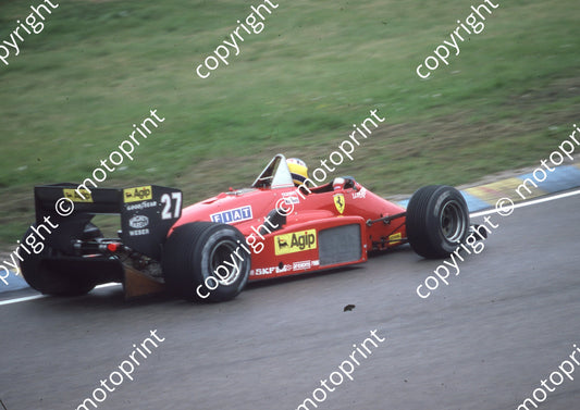 1985 Dutch GP 27 Michele Alboreto Ferrari 156-85 (Colin Watling Photographic) (41)