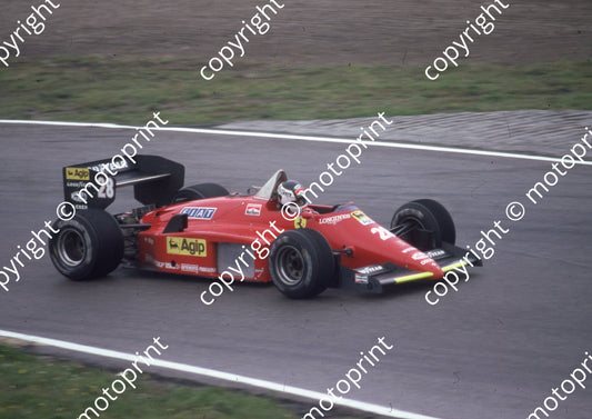 1985 Dutch GP 28 Stefan Johansson Ferrari 156-85 (Colin Watling Photographic) (51)